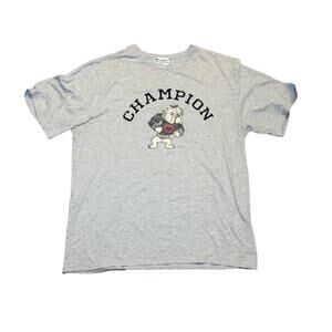 Champion Bulldog Graphic Tee - Heather Gray Vintage Mascot 2XL